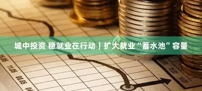 城中投资 稳就业在行动｜扩大就业“蓄水池”容量